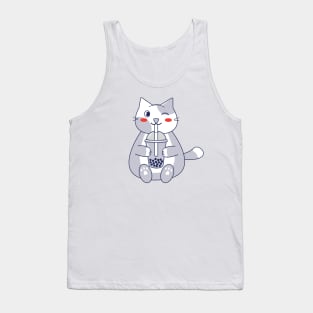 light grey cat Tank Top